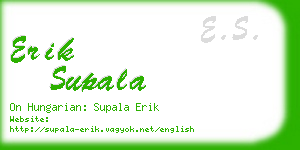 erik supala business card